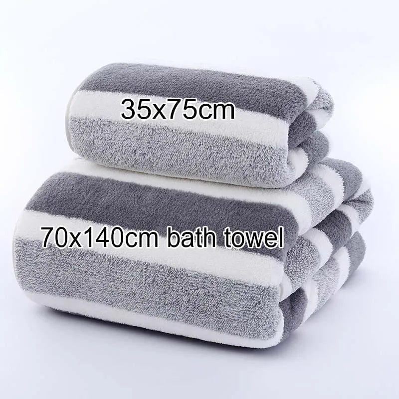 Modern Stripe Microfiber Towel