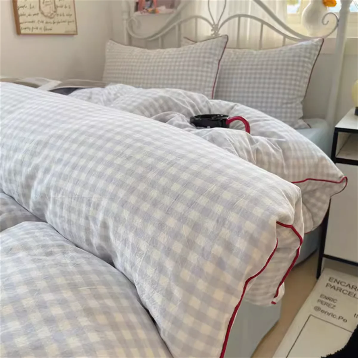 Plaid Check Bedding Set