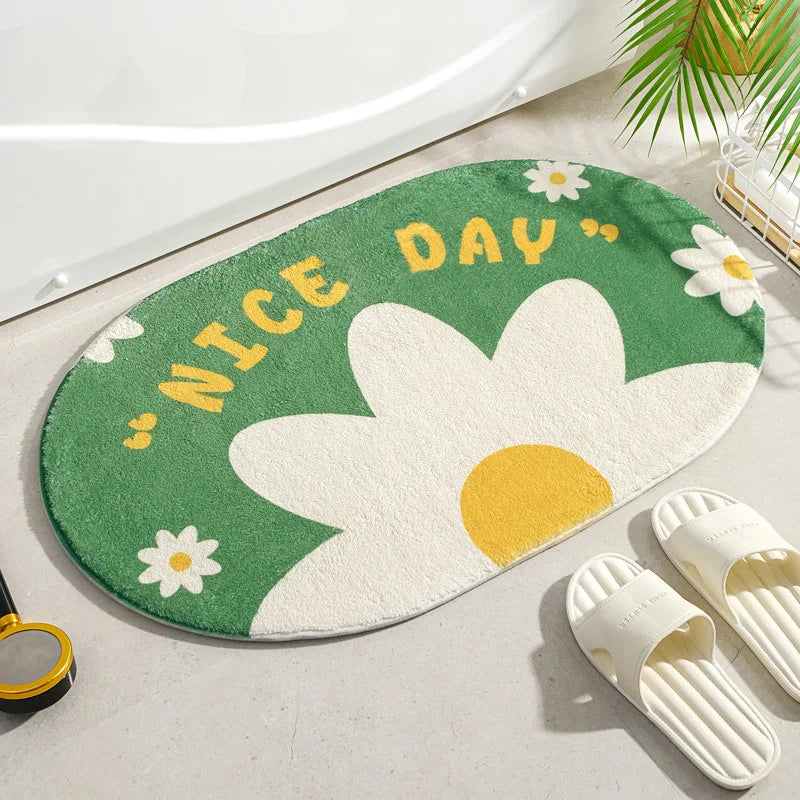 Floral Soft Floor Mat