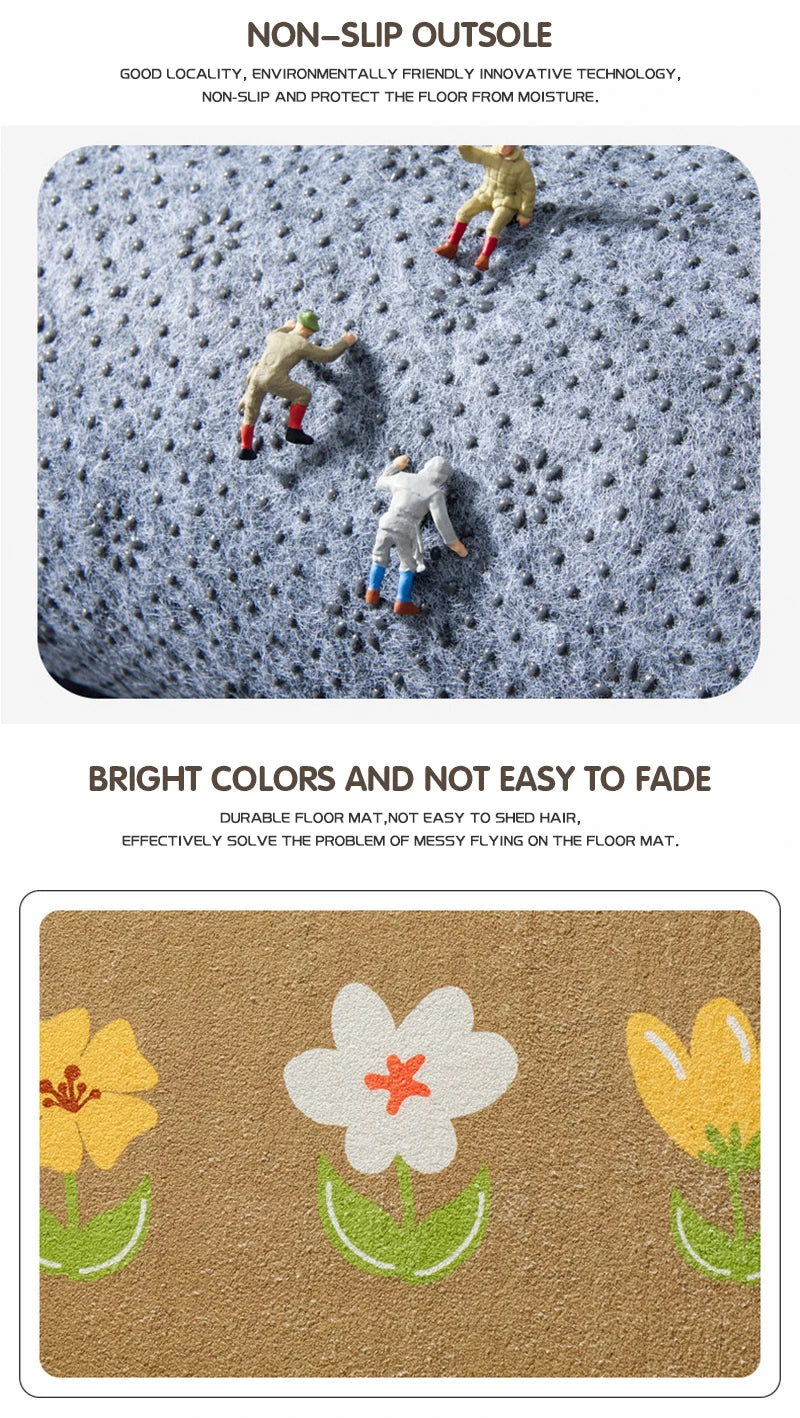 Floral Soft Floor Mat