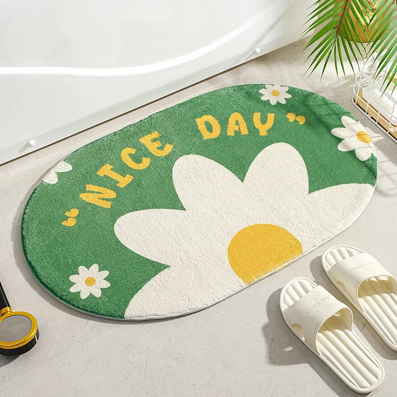Floral Soft Floor Mat