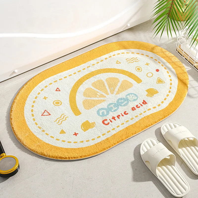 Floral Soft Floor Mat
