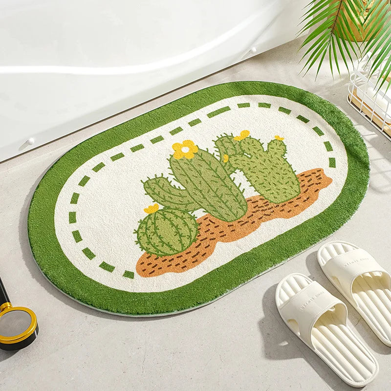 Floral Soft Floor Mat