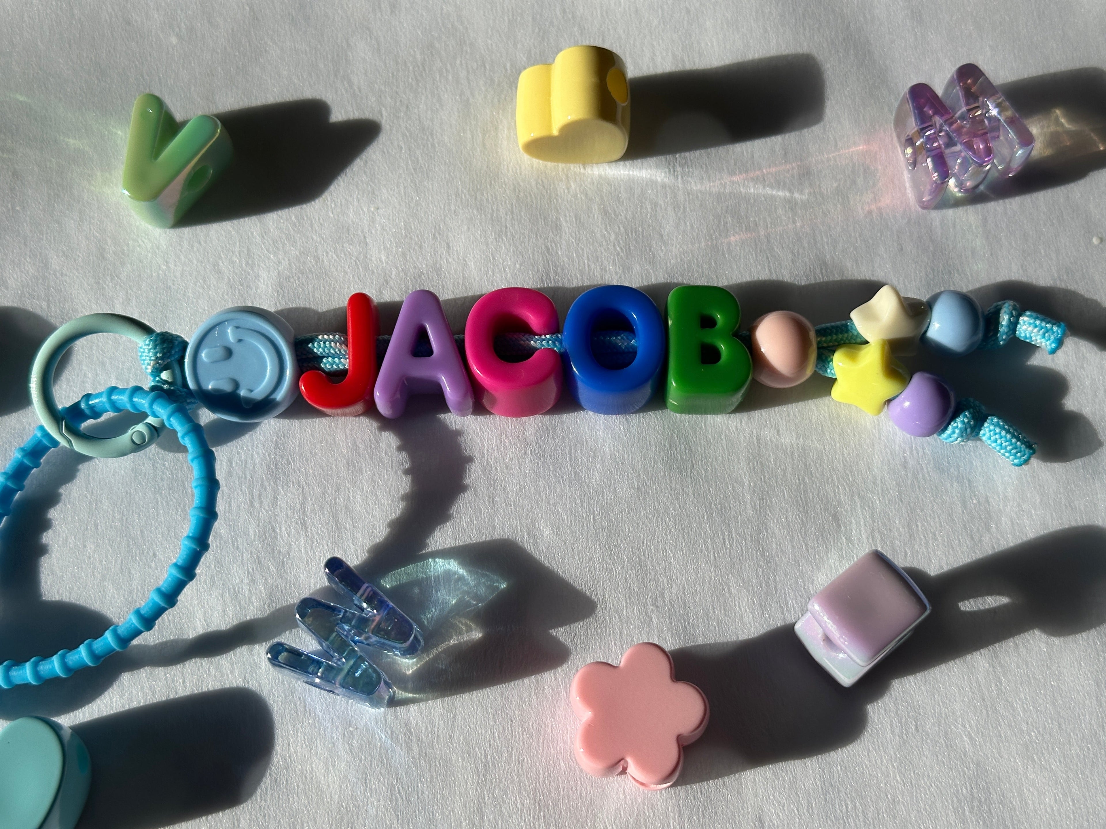 🌼  Personalized Initial Keyring