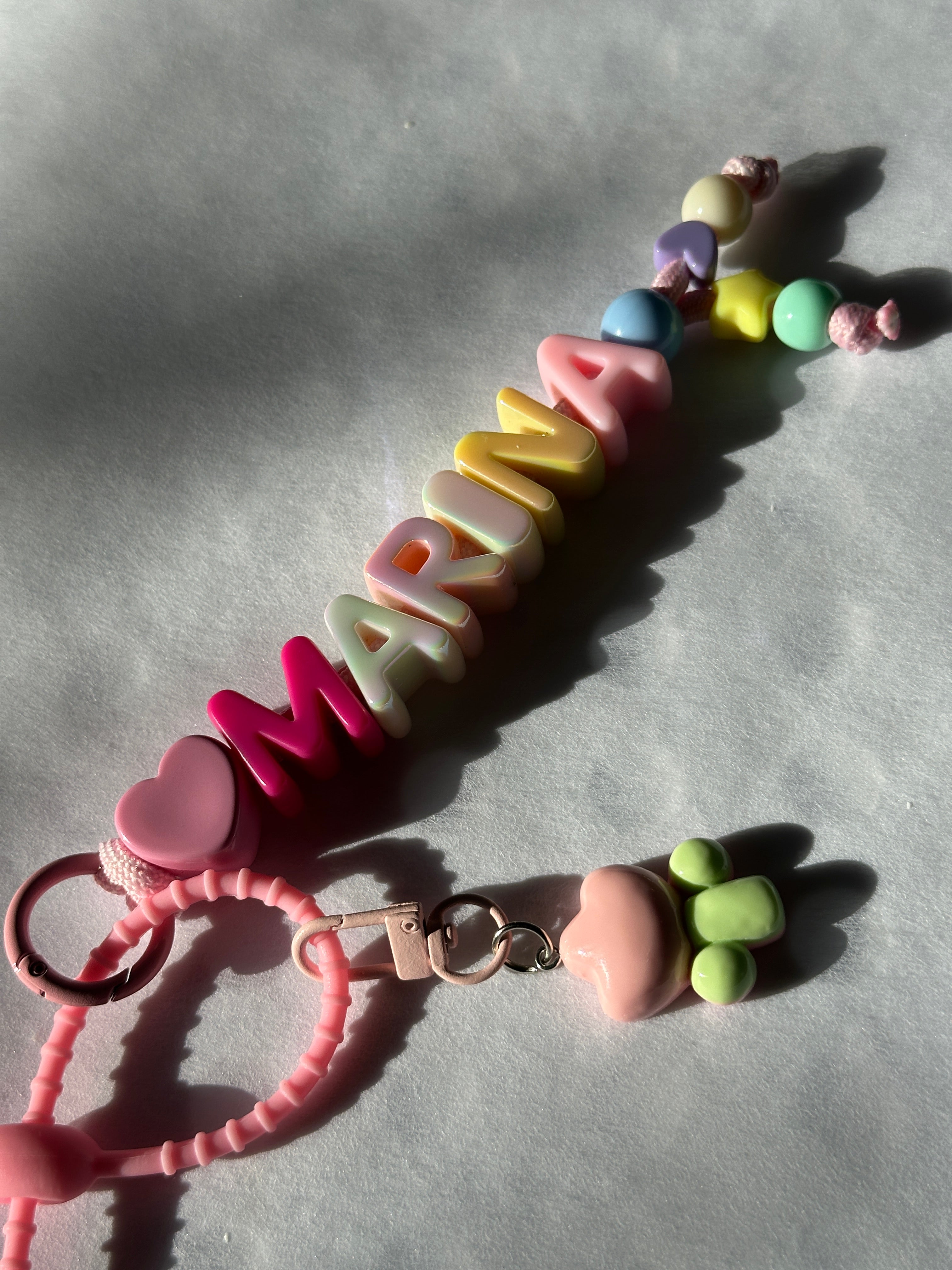 🌼  Personalized Initial Keyring