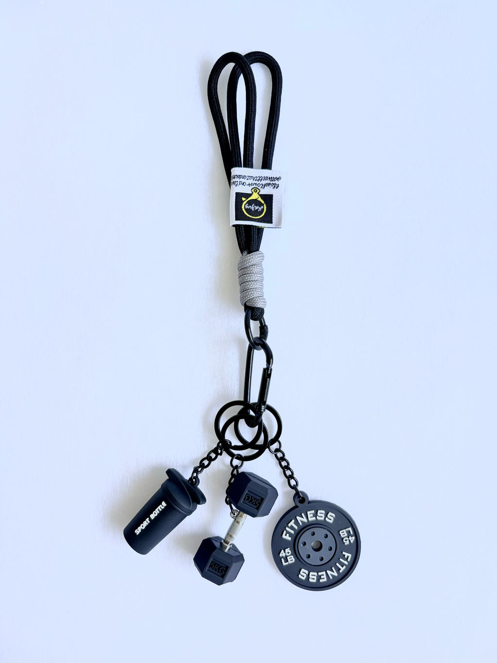 Personalized Fitness & Wellness Charm Keychain Set (Options: Gym / Yoga & Pilates / Pickleball)