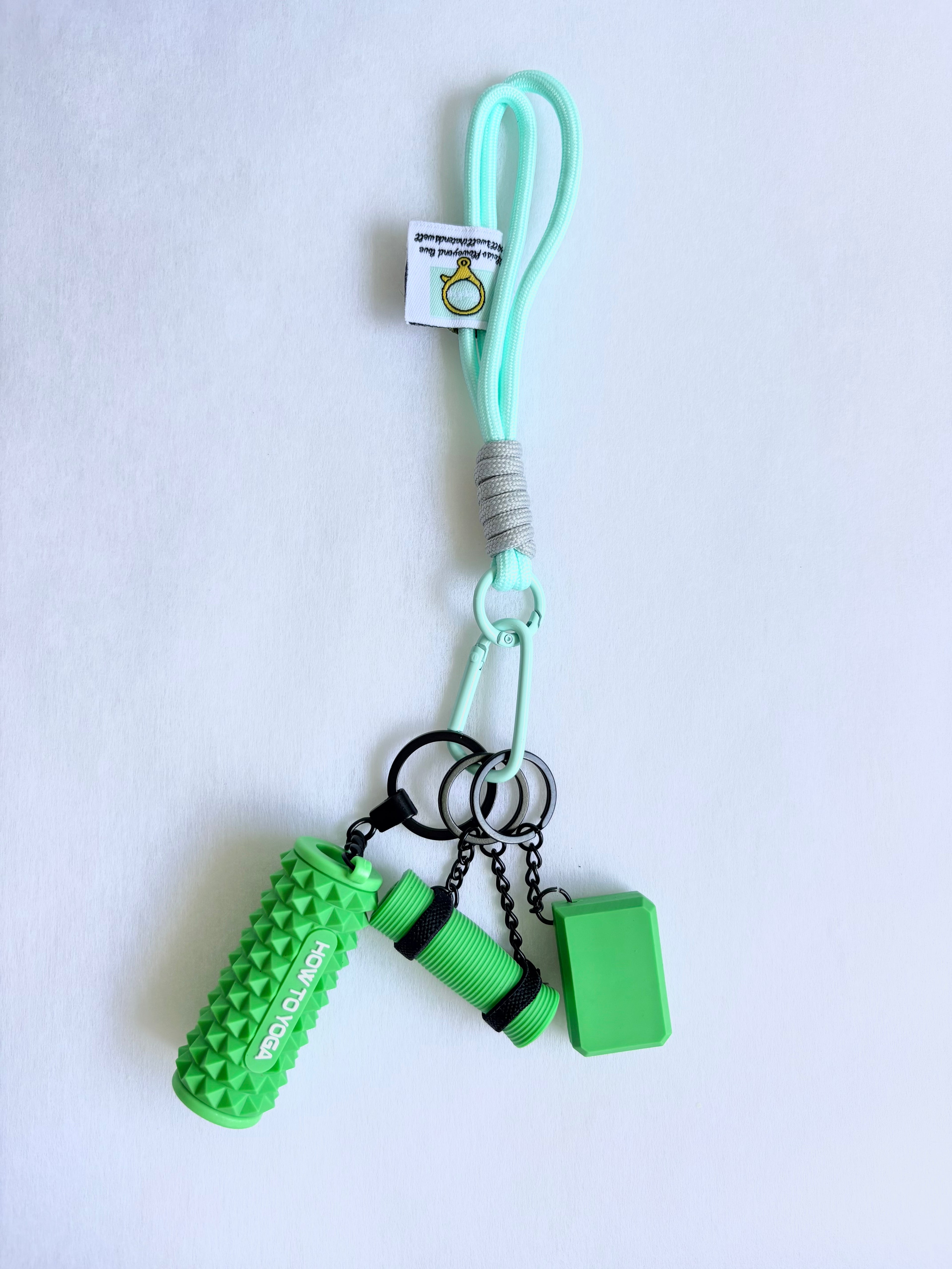 Personalized Fitness & Wellness Charm Keychain Set (Options: Gym / Yoga & Pilates / Pickleball)