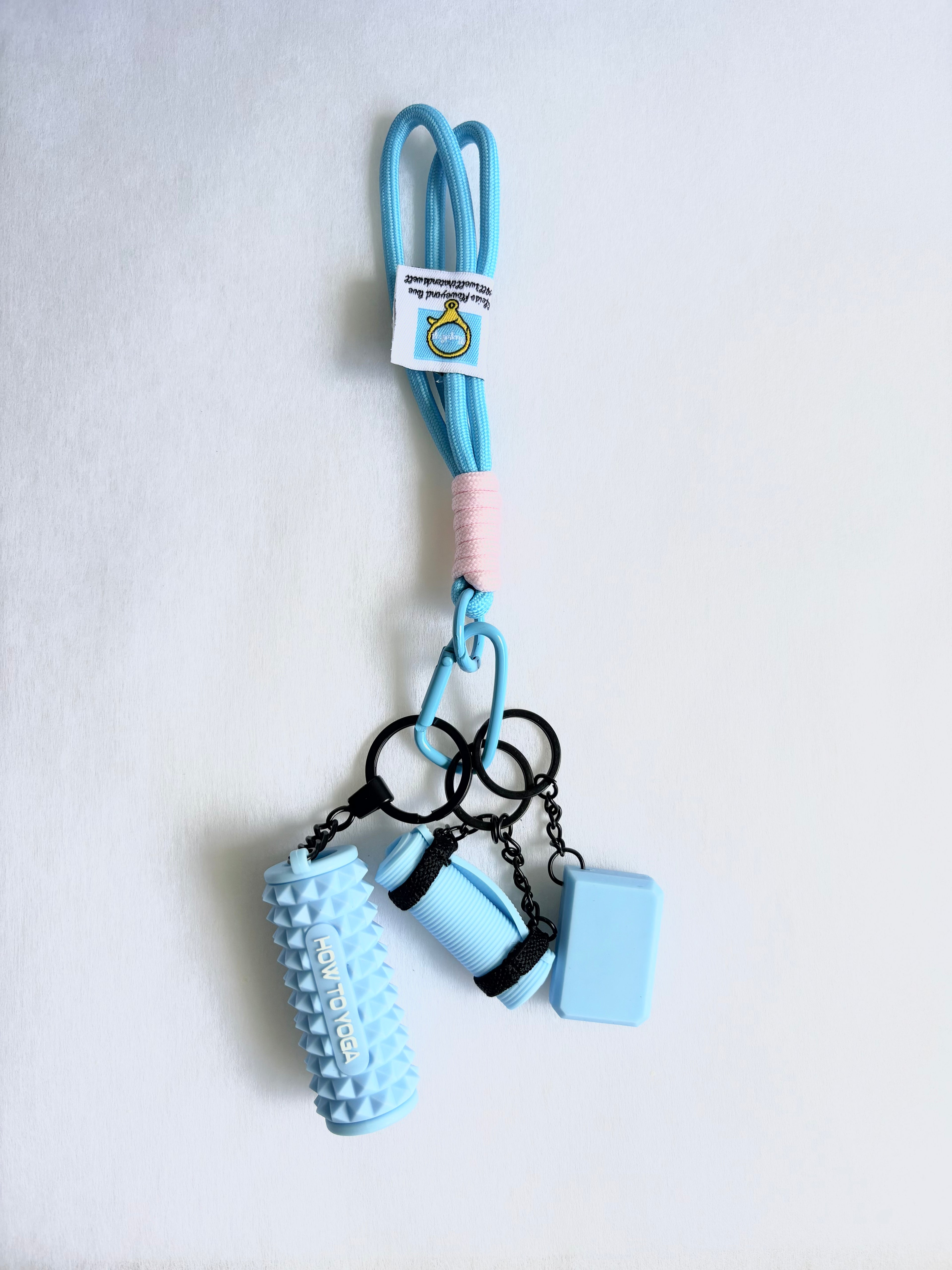 Personalized Fitness & Wellness Charm Keychain Set (Options: Gym / Yoga & Pilates / Pickleball)