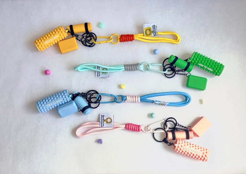 Personalized Fitness & Wellness Charm Keychain Set (Options: Gym / Yoga & Pilates / Pickleball)