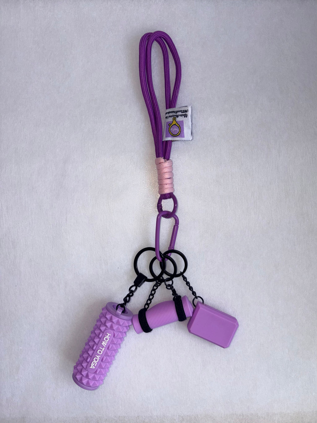 Personalized Fitness & Wellness Charm Keychain Set (Options: Gym / Yoga & Pilates / Pickleball)