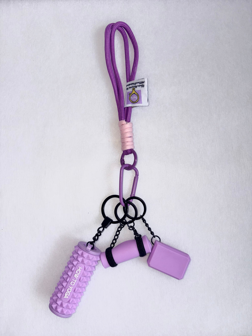 Personalized Fitness & Wellness Charm Keychain Set (Options: Gym / Yoga & Pilates / Pickleball)