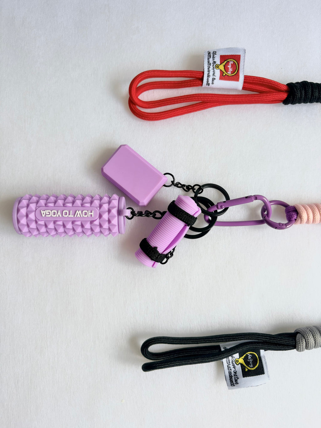 Personalized Fitness & Wellness Charm Keychain Set (Options: Gym / Yoga & Pilates / Pickleball)