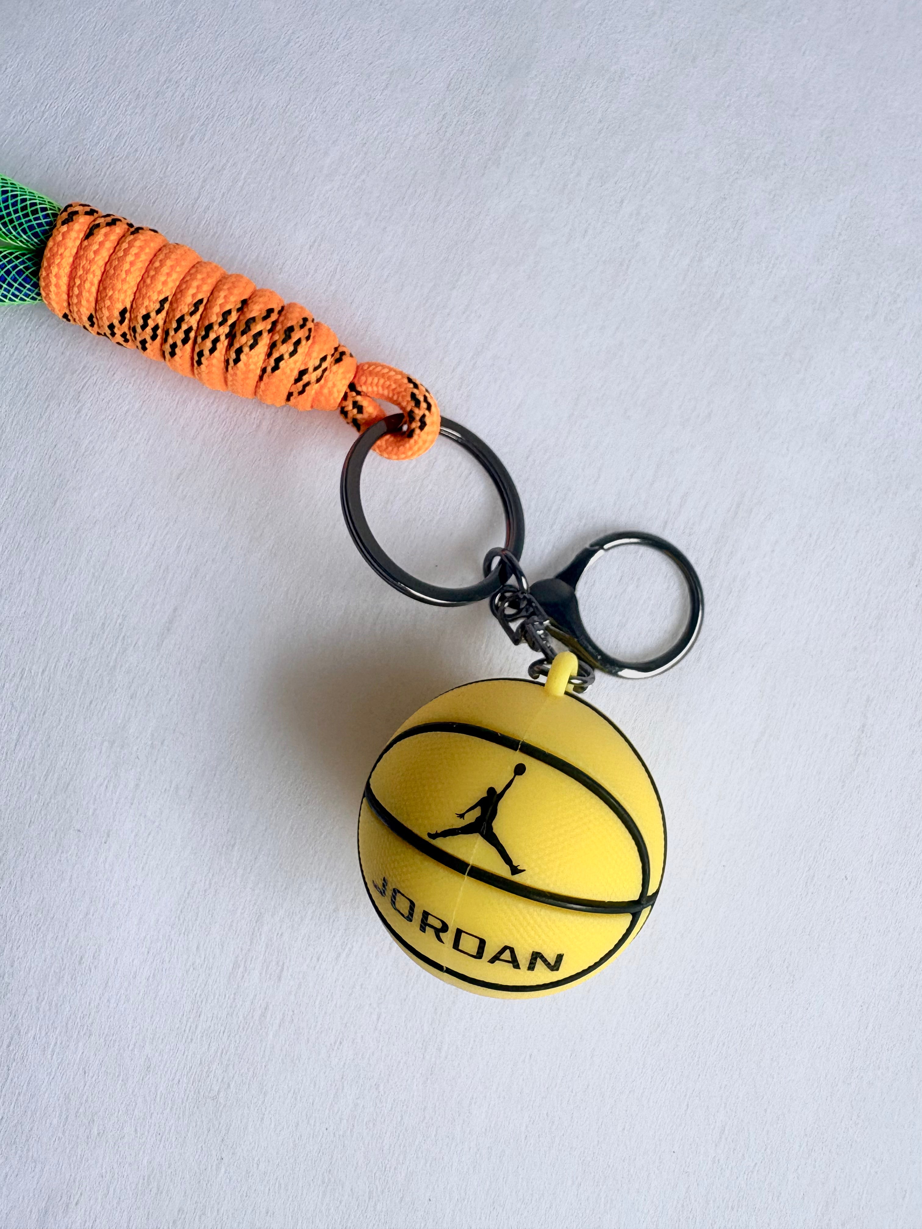 [Custom] Hoop Dreams Basketball Loop Keychain - Jordan, Spalding, NBA