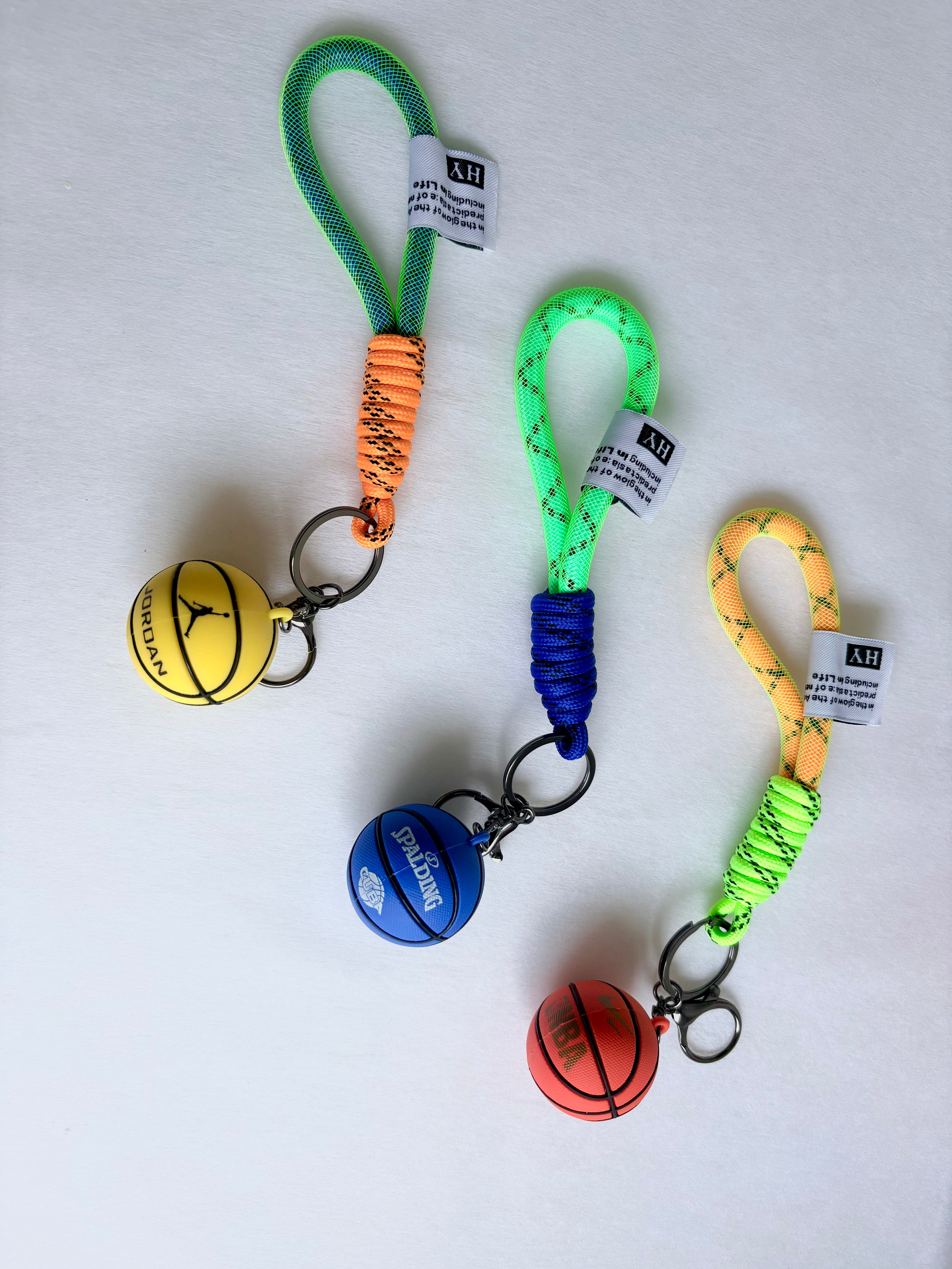 [Custom] Hoop Dreams Basketball Loop Keychain - Jordan, Spalding, NBA