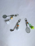 [Custom] Classic Sports Charm Keychain - Tennis, Golf, Badminton