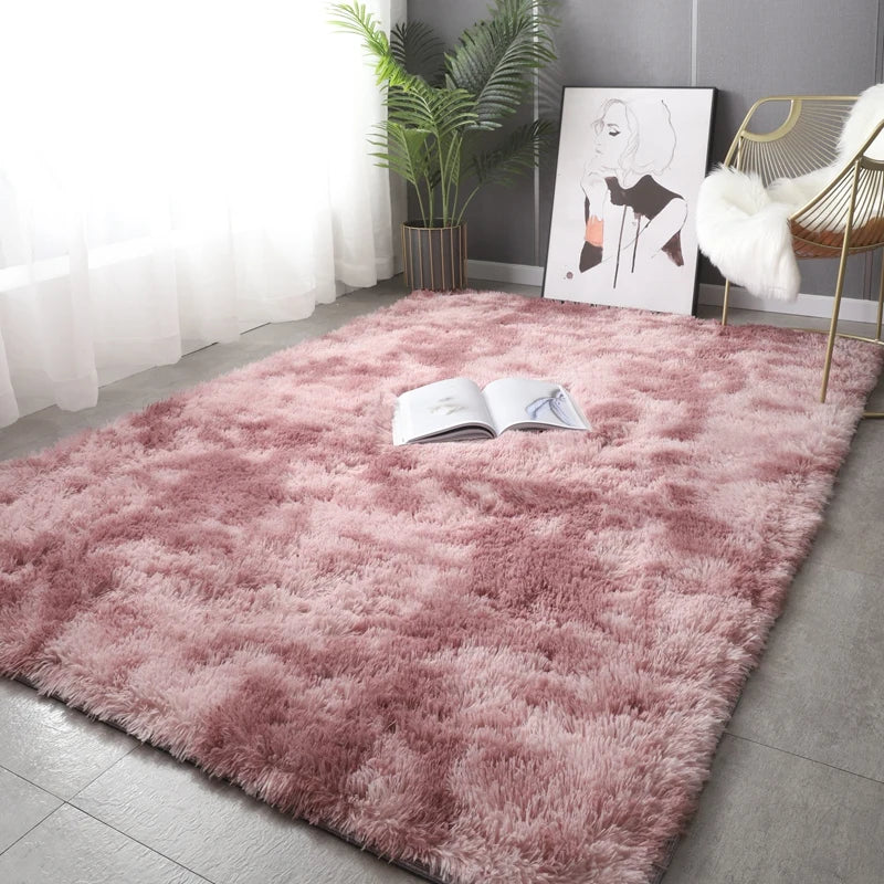 Solid Plush Area Rug – Soft & Minimalist Touch for Cozy Interiors