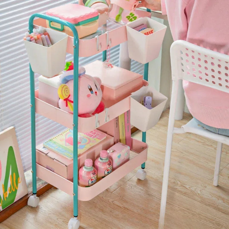 Color Pop 3-Tier Metal Storage Cart