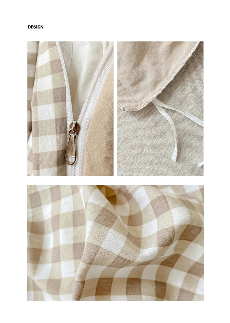Modern Gingham Bedding Set