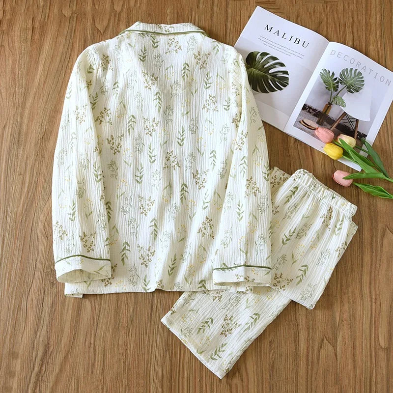 Floral Cotton Pajamas