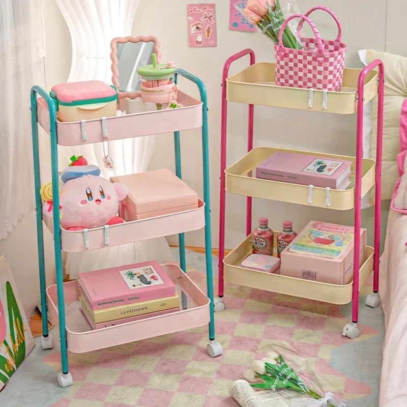 Color Pop 3-Tier Metal Storage Cart