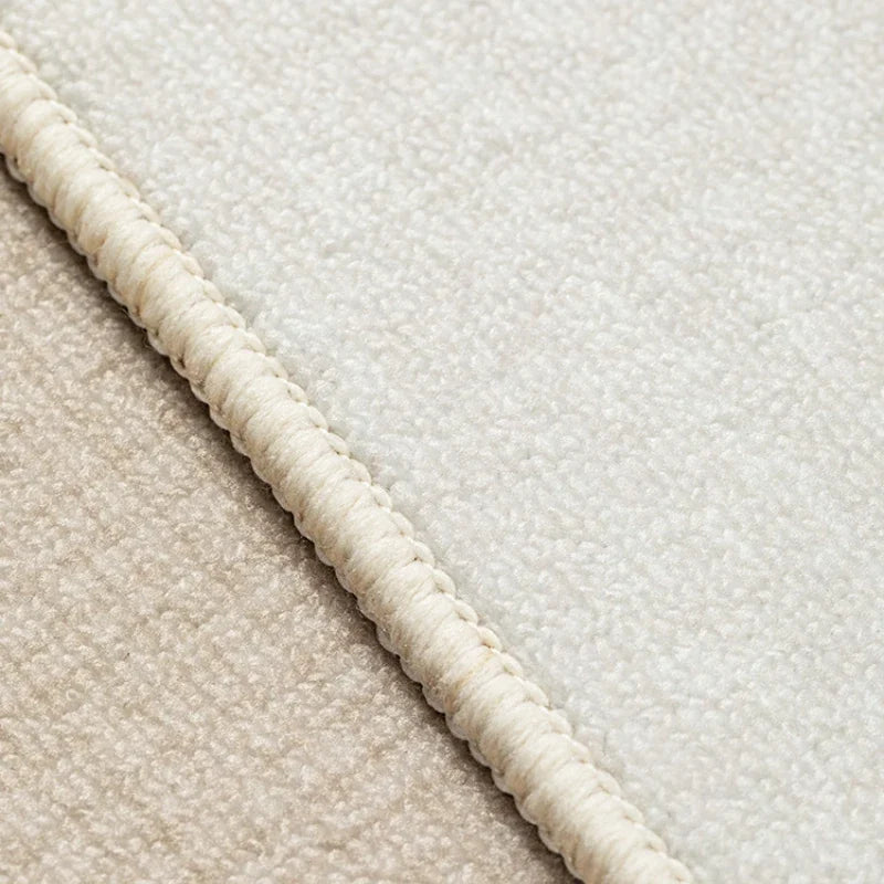 Modern Round Geometric Rug – Machine-Woven Soft Polyester Carpet