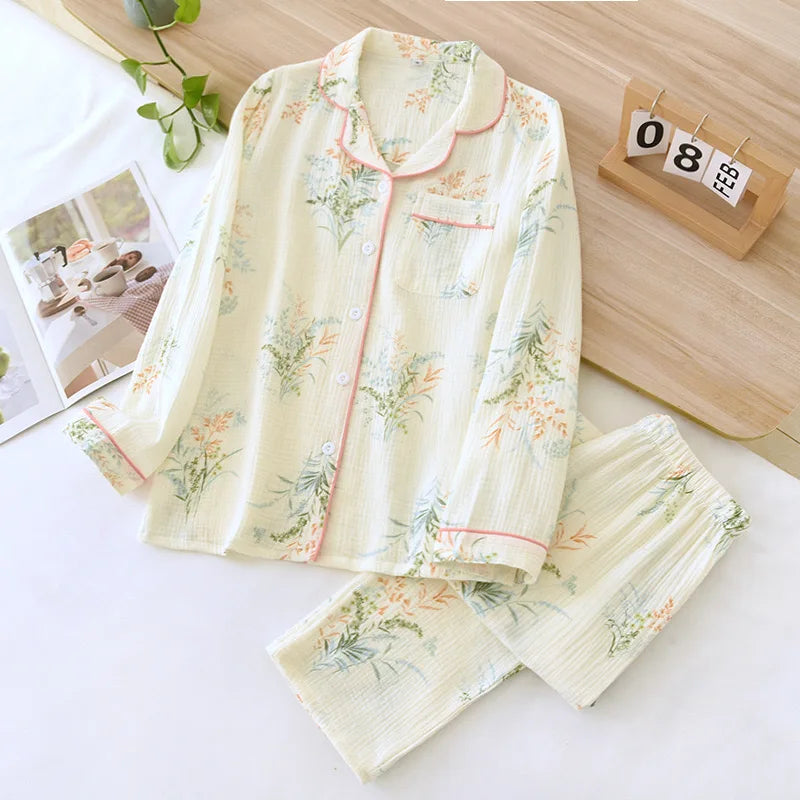 Floral Cotton Pajamas