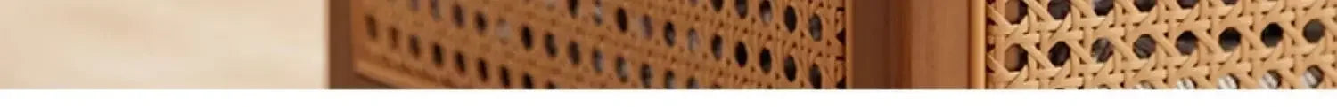 Rattan Rolling Laundry Hamper – Wooden Frame Storage Basket