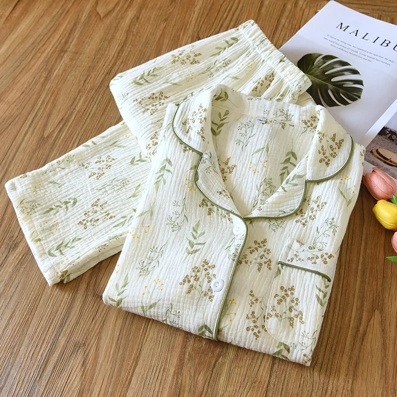 Floral Cotton Pajamas
