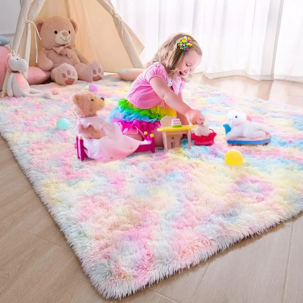 Solid Plush Area Rug – Soft & Minimalist Touch for Cozy Interiors
