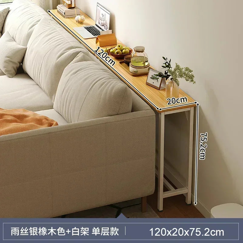 Slim Console Table – Behind Sofa Storage Shelf