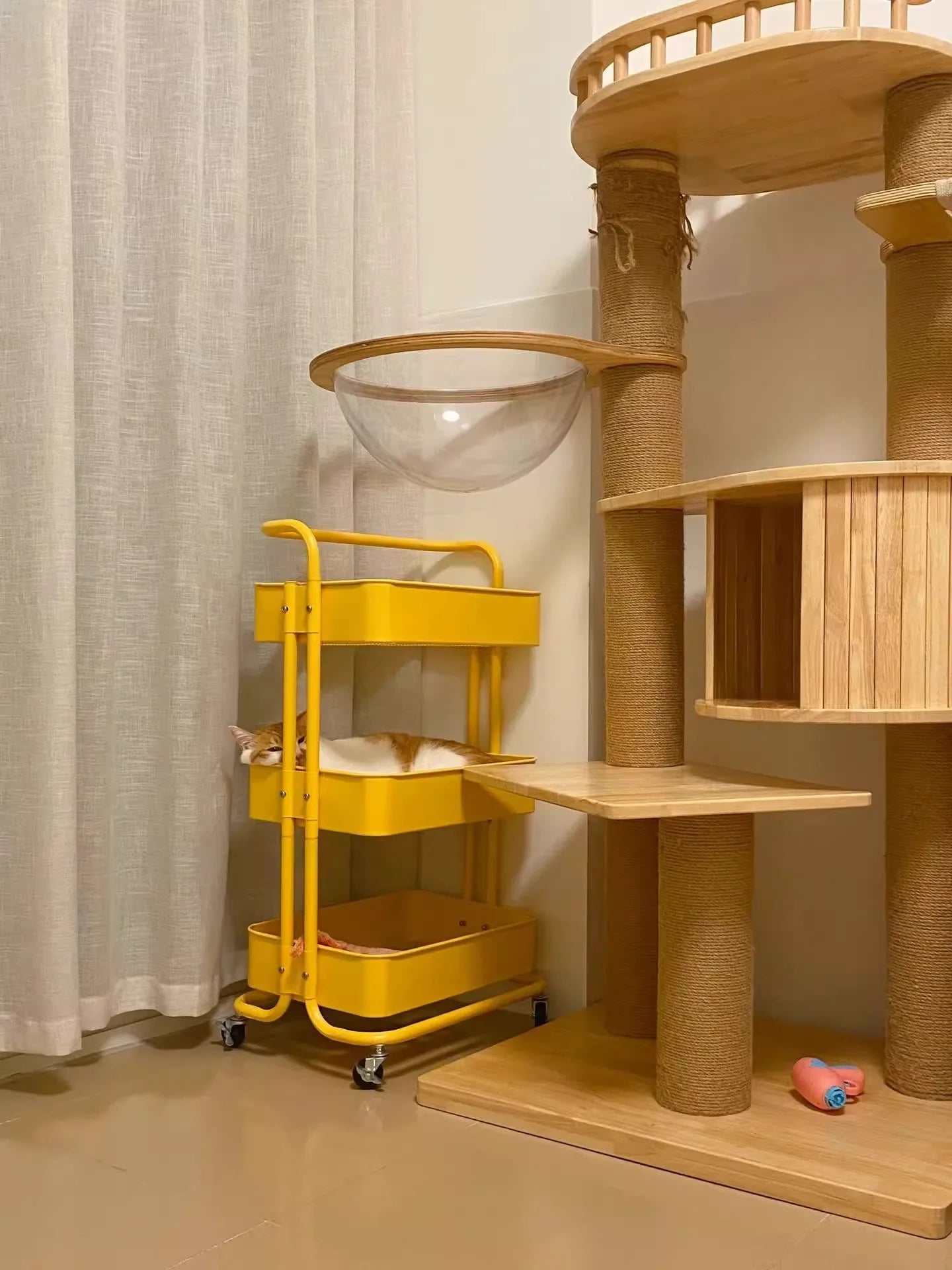New Multi-Layer Contrast Color Trolley Storage Shelf Trolley Organizer Mobile Cosmetics Snack Storage Rack Bathroom Mobile Shelf