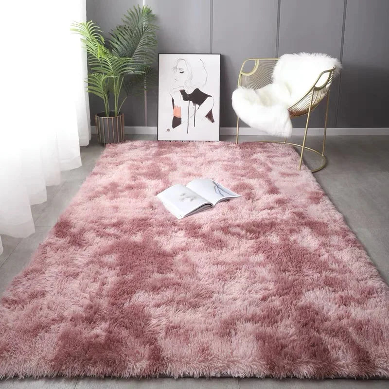 Solid Plush Area Rug – Soft & Minimalist Touch for Cozy Interiors