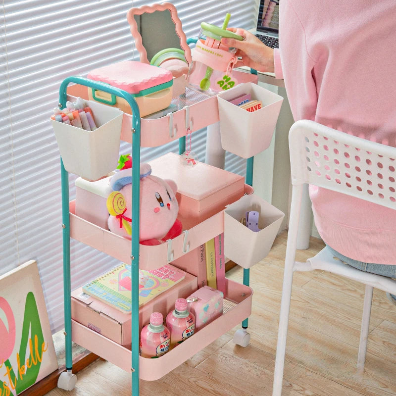 Color Pop 3-Tier Metal Storage Cart