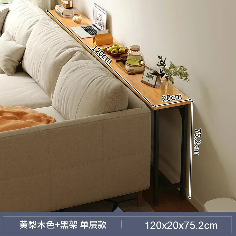 Slim Console Table – Behind Sofa Storage Shelf