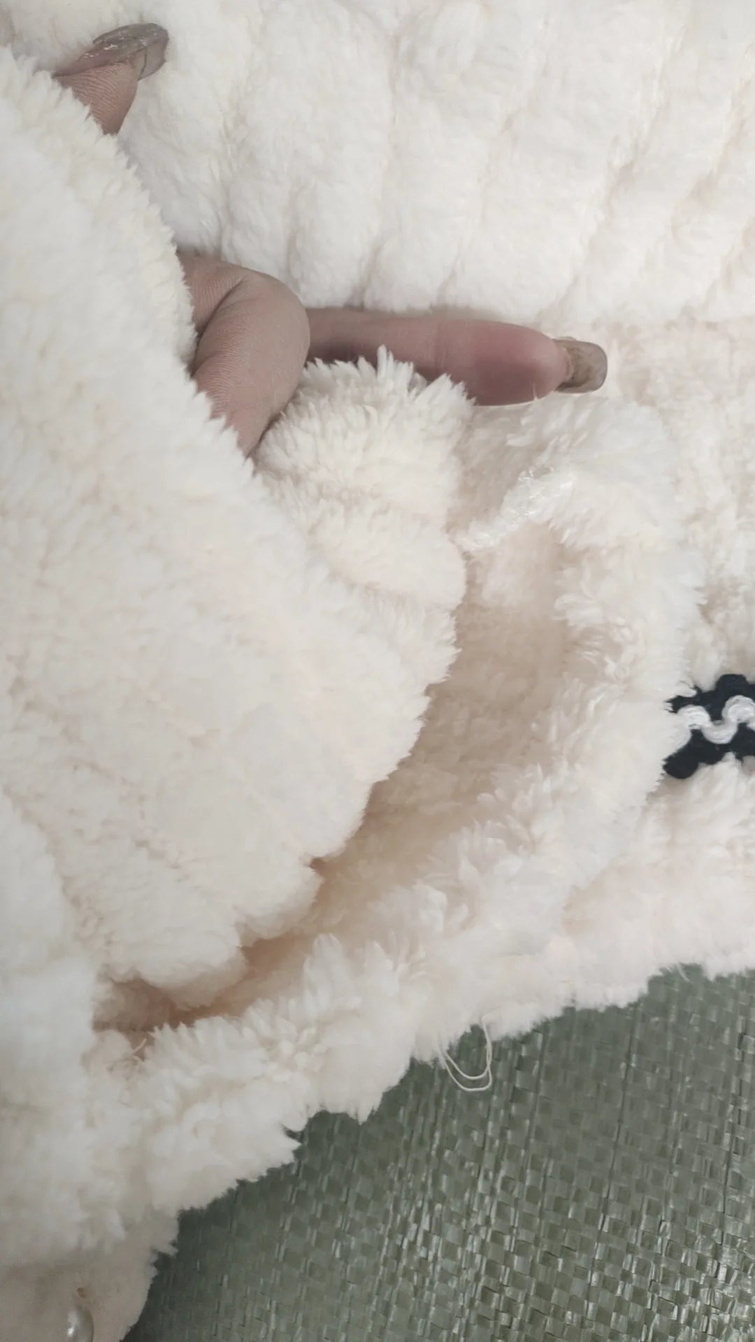 Ribbon Fleece Pajama Set – Soft & Warm Winter Loungewear