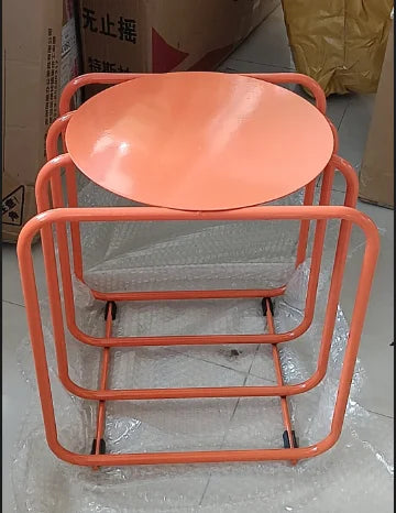 Modern Iron Side Table – Dual-Layer Minimalist Accent Table