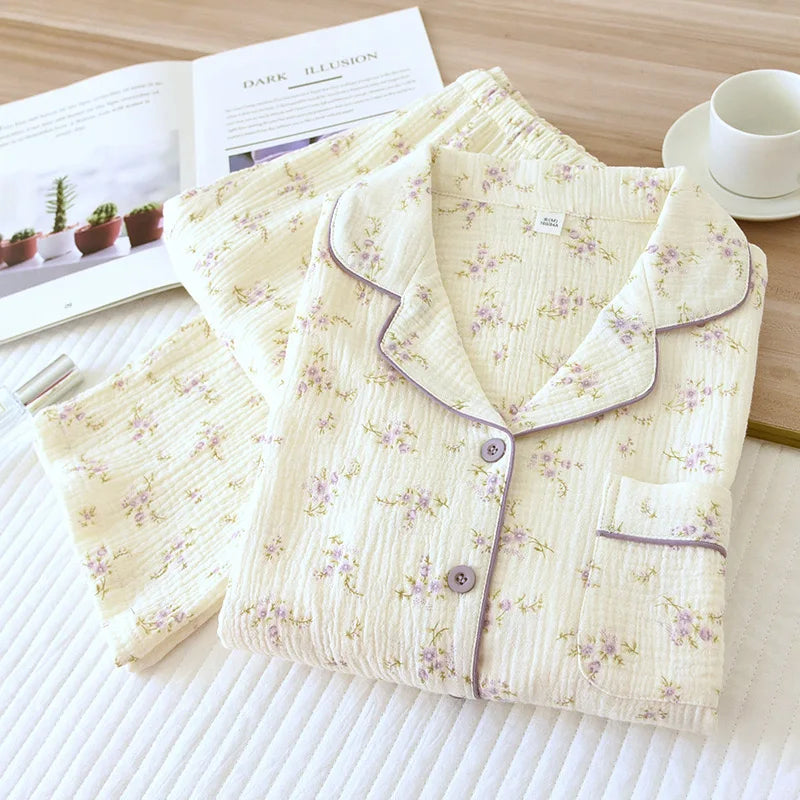 Floral Cotton Pajamas