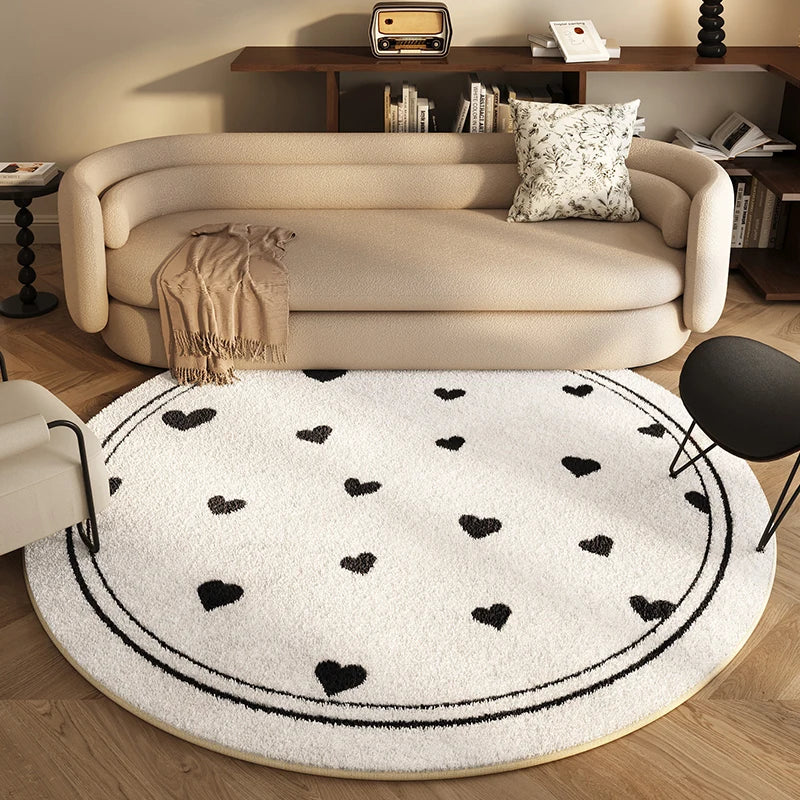 Cream Round Rug