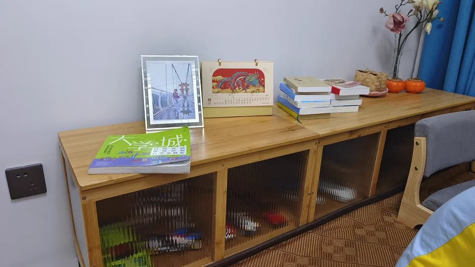 Flip-Top Wooden Storage Bench – Minimalist Entryway Organizer