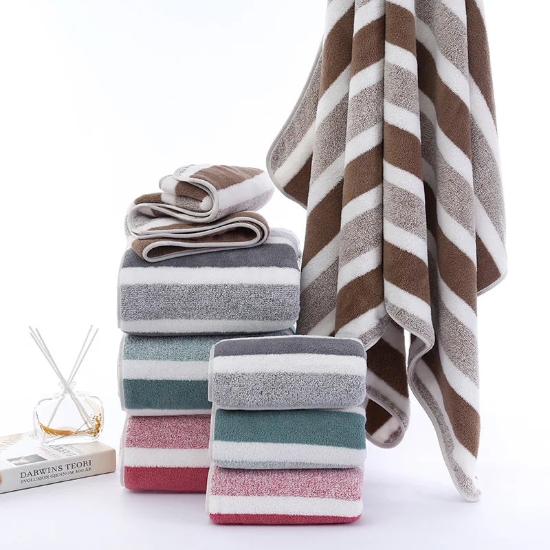 Modern Stripe Microfiber Towel