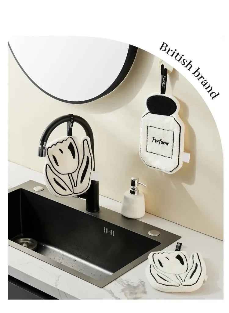 Chic Perfume & Tulip Shaped Hand Towels