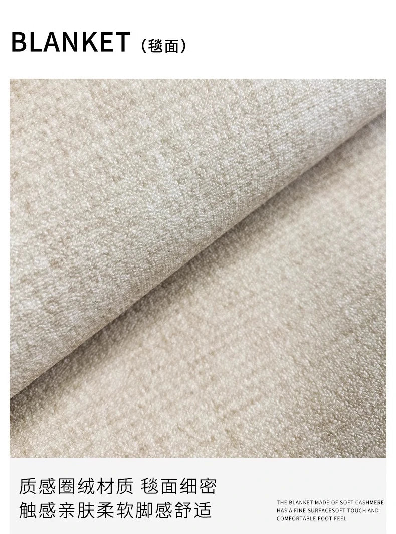 Modern Round Geometric Rug – Machine-Woven Soft Polyester Carpet