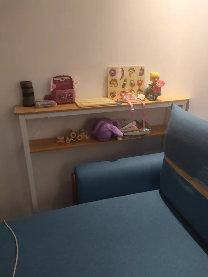 Slim Console Table – Behind Sofa Storage Shelf