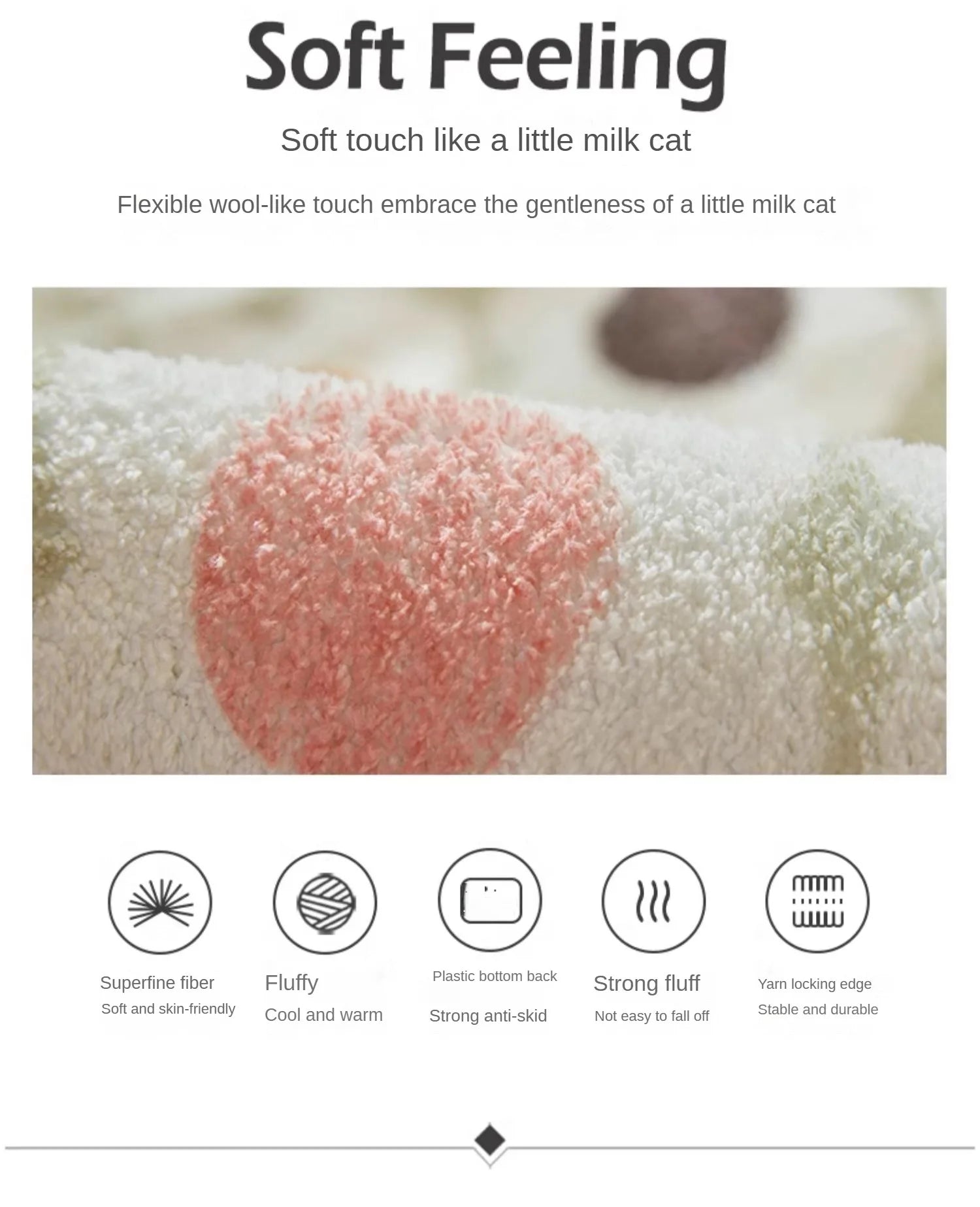 Cream Round Rug