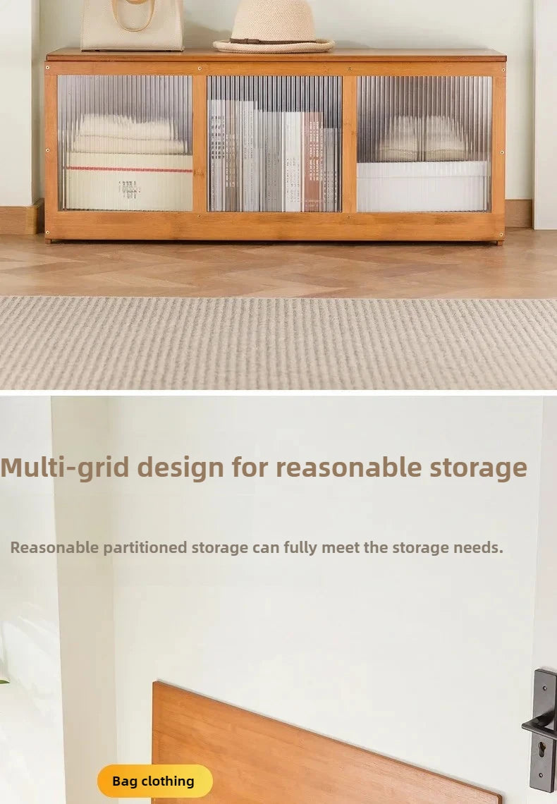 Flip-Top Wooden Storage Bench – Minimalist Entryway Organizer