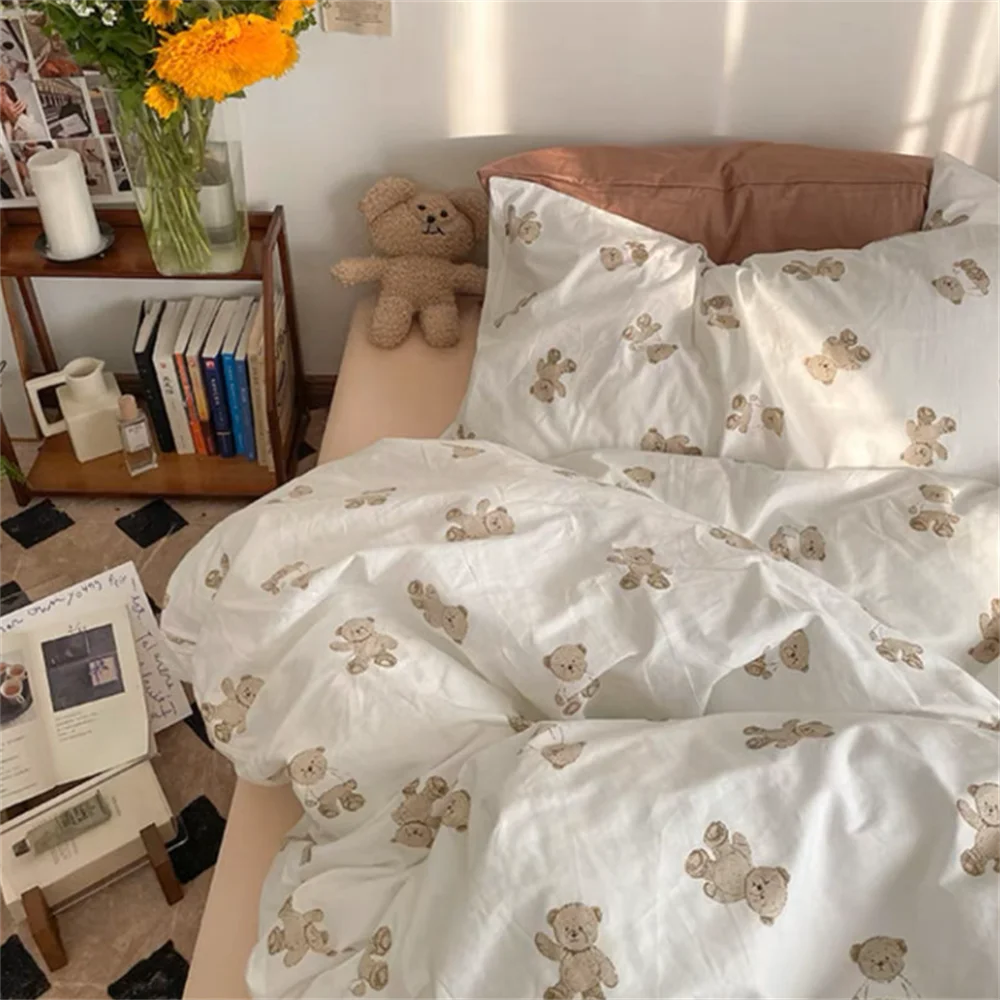 Korean Floral Bedding Bundle Set