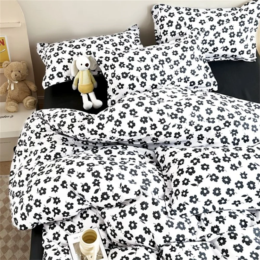 Korean Floral Bedding Bundle Set