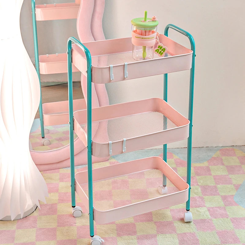 Color Pop 3-Tier Metal Storage Cart