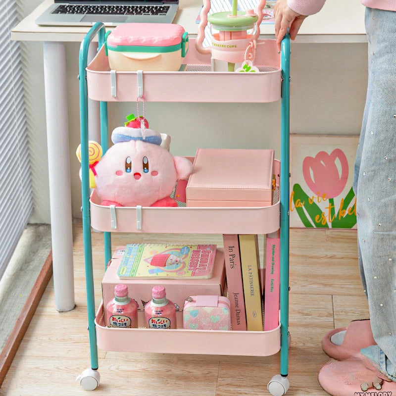 Color Pop 3-Tier Metal Storage Cart