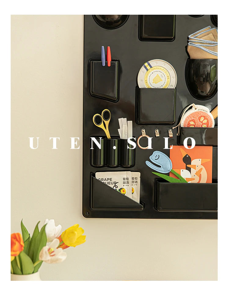 Color Pop Wall Organizer – Multi-Compartment ABS Storage Rack